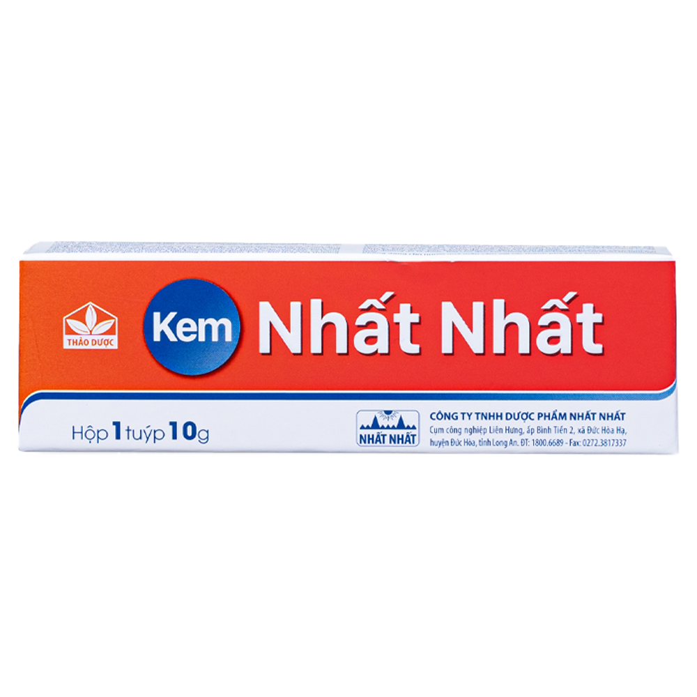 Hình ảnh Kem bôi Nhất Nhất 10g thanh nhiệt, tiêu viêm, sát trùng, giảm ngứa, giảm đau