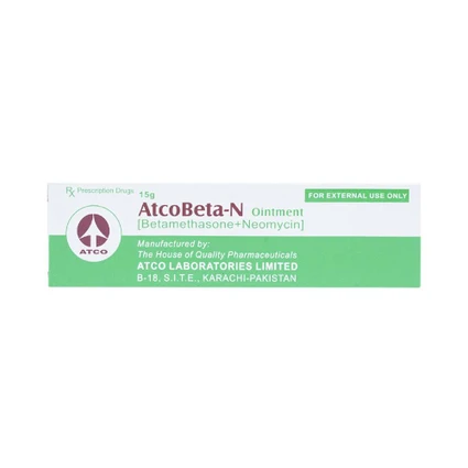 Thuốc mỡ Atcobeta-N 0,1% Atco điều trị viêm da, chàm dị ứng (15g)