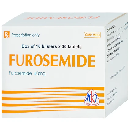 Thuốc Furosemide Mekophar điều trị phù, tăng huyết áp (10 vỉ x 30 viên)
