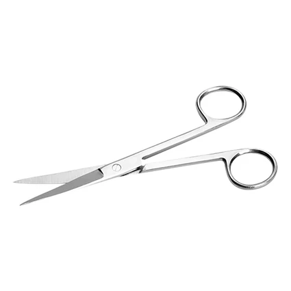 Kéo thẳng 2 đầu nhọn size 18cm dùng cắt gòn thay băng cho bệnh nhân 