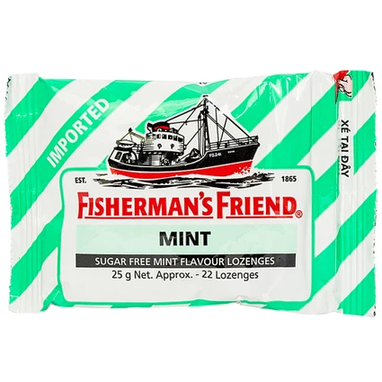 Kẹo Con Tàu Vị Bạc Hà Fisherman's Friend 25g/22g