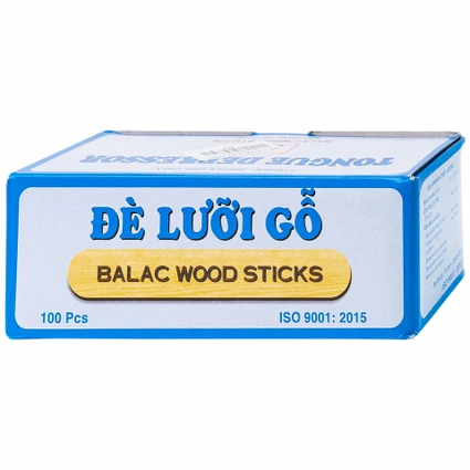 Dụng cụ đè lưỡi gỗ Lạc Việt xanh dương Balac (100 cái)