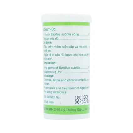 Thuốc Subtyl Mekophar điều trị tiêu chảy (20 viên)