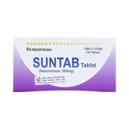 Suntab 500mg điều trị triệu chứng viêm xương khớp (100 viên)