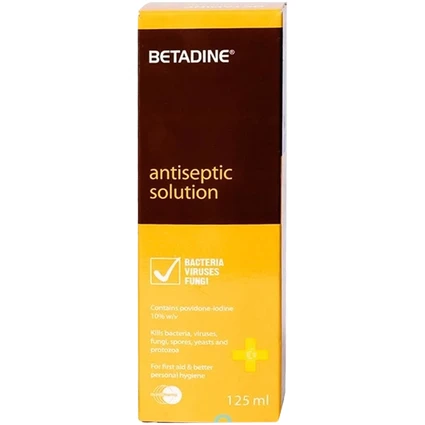 Dung dịch sát khuẩn Betadine Antiseptic Solution hỗ trợ sát khuẩn vết thương (125ml) 