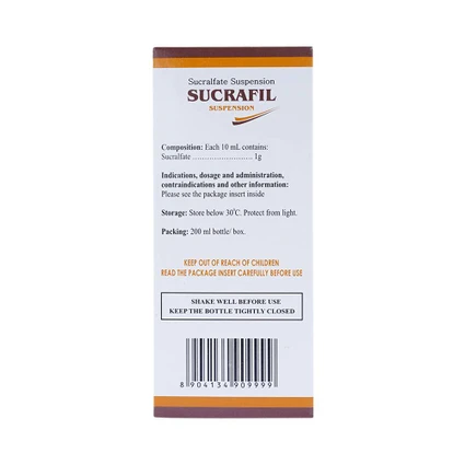 Thuốc Sucrafil Fourts 200Ml điều trị viêm khớp, trào ngược dạ dày