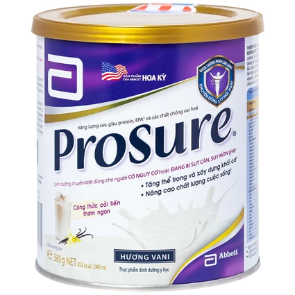 Sữa bổ sung dinh dưỡng chuyên biệt cho người đang sụt cân Prosure Abbott (380g)