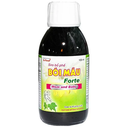Siro hỗ trợ giảm ho, bổ phế Bối Mẫu Forte Mom And Baby (125ml)