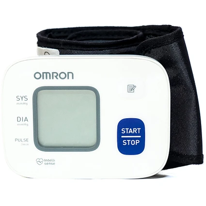 Máy đo huyết áp cổ tay Omron HEM 6161 hỗ trợ đo huyết áp, nhịp tim