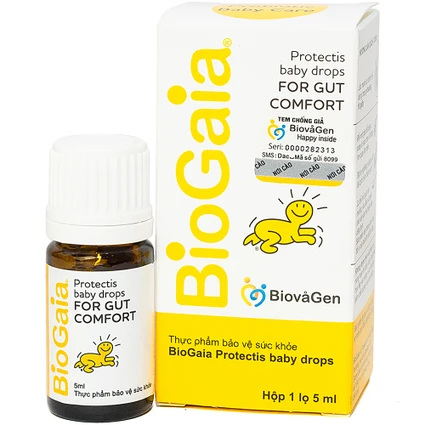 Bổ sung lợi khuẩn cho đường tiêu hóa BioGaia Protectis Baby Drops (5ml)