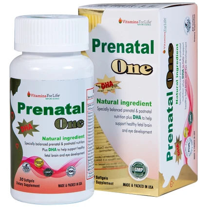 Viên uống cung cấp DHA, Vitamin và khoáng chất cho phụ nữ mang thai và sau sinh Prenatal One Vitamins For Life (30 viên)