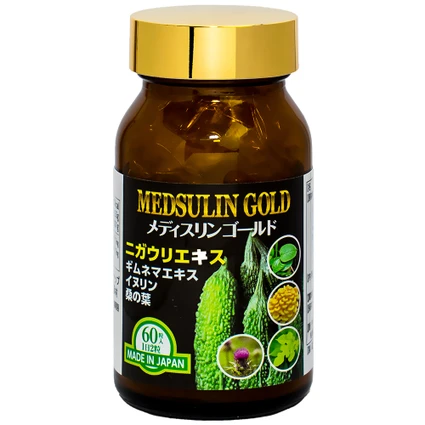 Viên uống giúp hạ đường huyết hỗ trợ chuyển hóa đường Medsulin Gold Jpanwell (60 viên)