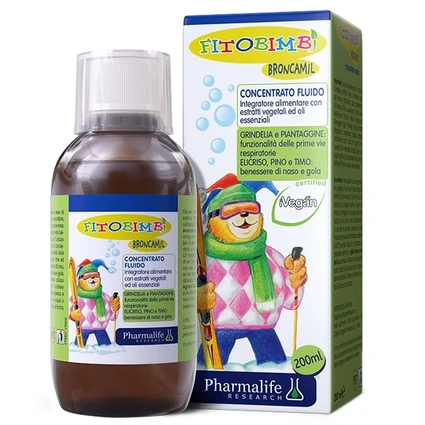 Siro hỗ trợ giảm ho, giảm đờm Fitobimbi Broncamil (200ml)