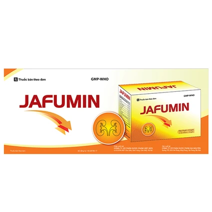 Cốm Jafumin Meracine bổ sung các acid amin trong suy thận mạn tính (20 gói x 2.5g)