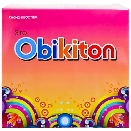 Siro Obikiton Hà Tây bổ sung calci, lysin và các vitamin cho trẻ (20 ống x 7.5ml)