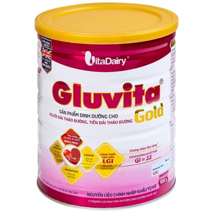 Sữa bổ sung dinh dưỡng cho người đái tháo đường Gluvita Gold Vitadairy (900g)