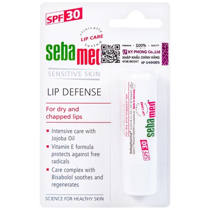 Son dưỡng môi Sebamed Lip Defense dưỡng ẩm, ngăn ngừa khô, nứt môi (4.8g)