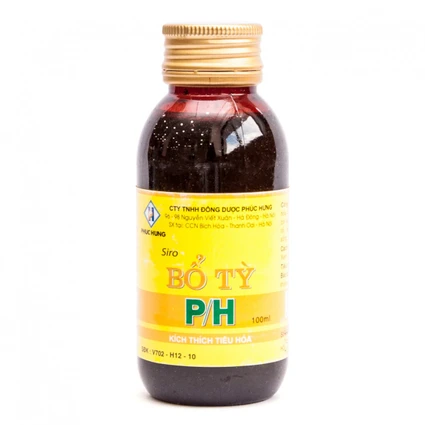 Siro Bổ Tỳ P/H kích thích tiêu hóa (100ml)