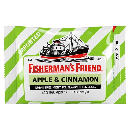 Kẹo Con Tàu Vị Táo Quế Fisherman's Friend 25g/22g