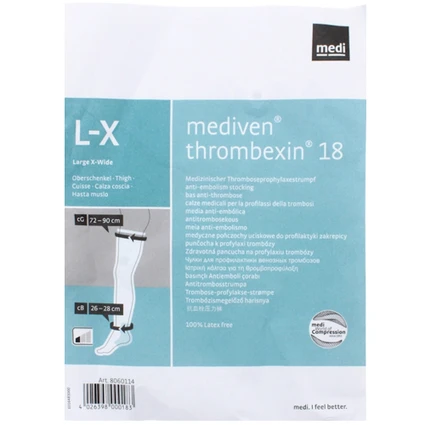 Vớ đùi giãn tĩnh mạch Mediven Thrombexin 18 size L dùng cho bệnh nhân nằm bất động lâu trên giường