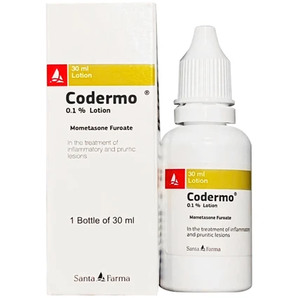 Thuốc Codermo 0.1% Lotion Santa điều trị các tổn thương viêm và ngứa (30ml)