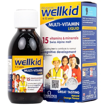 Siro bổ sung vitamin khoáng chất cho trẻ emWellKid Multi-Vitamin Liquid (150ml)