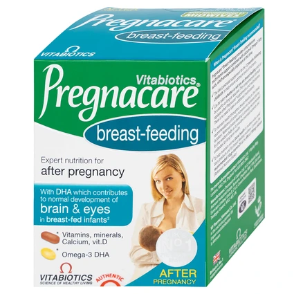 Viên bổ sung vitamin và khoáng chất cho phụ nữ cho con bú Vitabiotics Pregnacare Breast Feeding (6 vỉ x 14 viên)