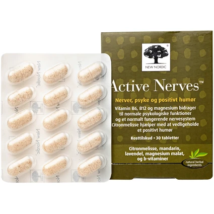 Viên uống hỗ trợ giảm mệt mỏi New Nordic Active Nerves New Nordic (30 viên)