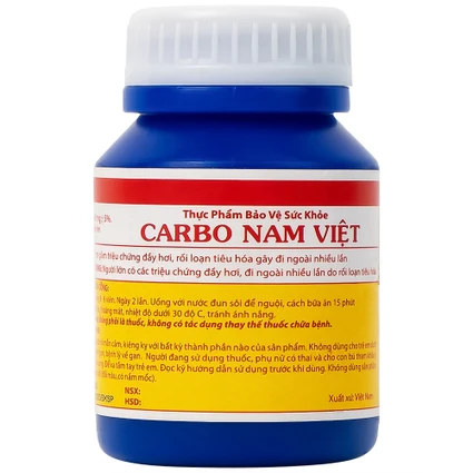 Viên hỗ trợ giảm rối loạn tiêu hoá gây đi ngoài nhiều lần Carbo Nam Việt (100 viên)