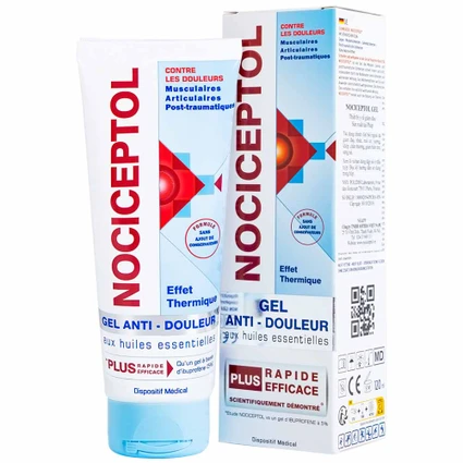 Gel bôi giảm đau Nociceptol120ml anti-douleur polidis giảm đau nhức xương khớp, mỏi cơ, chấn thương