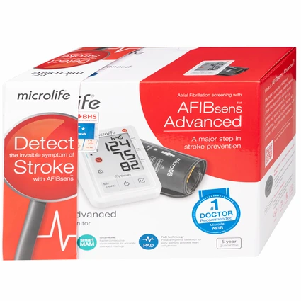 Máy đo huyết áp bắp tay Microlife B3 Afib Advanced hỗ trợ đo huyết áp, cảnh báo đột quỵ