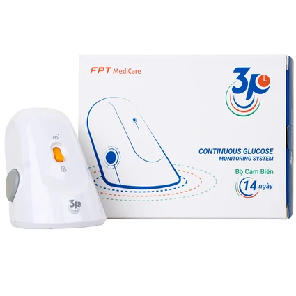 Bộ cảm biến đường huyết liên tục 3P dùng cho người bị tiểu đường (theo dõi liên tục 14 ngày)
