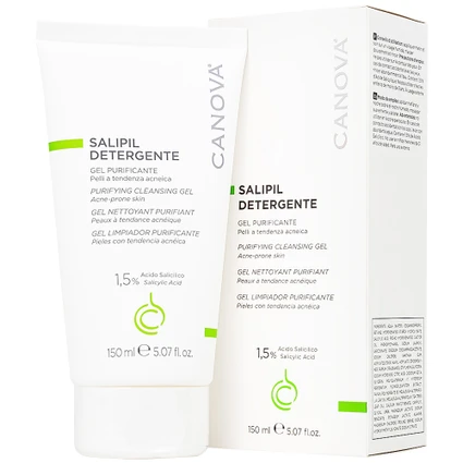 Gel rửa mặt ngừa mụn Canova Salipil Detergente Purifying Cleansing Gel Sifarma 150ml