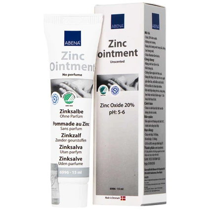 Kem bôi Abena Zinc Ointment giảm viêm da, xoa dịu vết cắn nhanh chóng (15ml)
