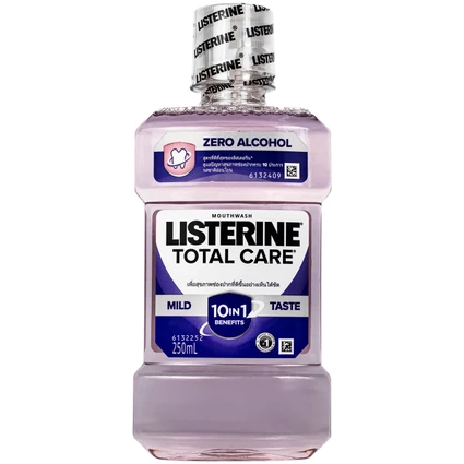 Nước súc miệng chăm sóc toàn diện không cay Listerine Total Care Zero Alcohol Mouthwash 250ml