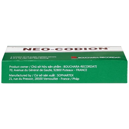 Neo-Codion Pháp trị ho do kích ứng, ho khan (2 vỉ x 10 viên)