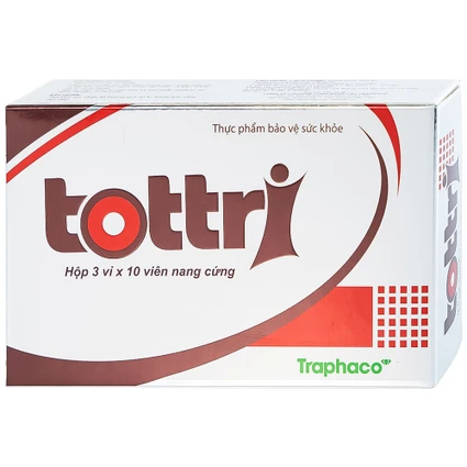 Viên hỗ trợ làm giảm triệu chứng trĩ nội, trĩ ngoại Tottri Traphaco (3 vỉ x 10 viên)