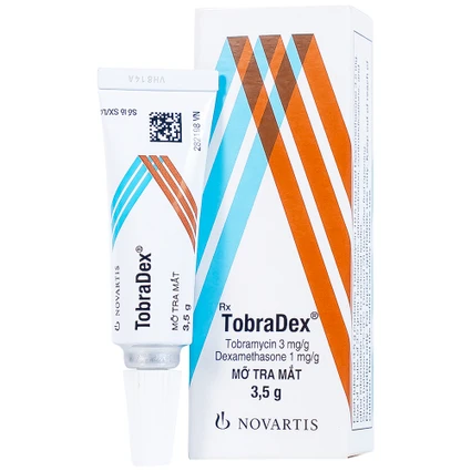 Thuốc mỡ tra mắt TobraDex Novartis điều trị viêm và nhiễm khuẩn (3,5g)