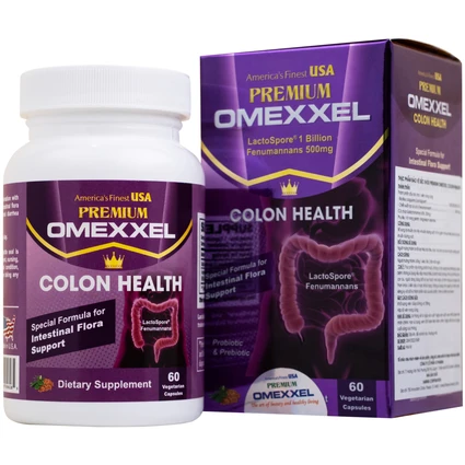 Viên uống bổ sung lợi khuẩn, hỗ trợ giảm rối loạn tiêu hóa Premium Omexxel Colon Health (60 viên)