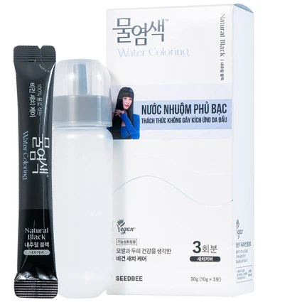 Nước nhuộm phủ bạc đen tự nhiên Seedbee Water Coloring Natural Black NBIYAN (30g)