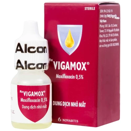Thuốc nhỏ mắt Vigamox Novartis điều trị viêm kết mạc (5ml)