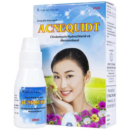 Dung dịch dùng ngoài Acnequidt Hóa Dược điều trị bệnh trứng cá (20ml)