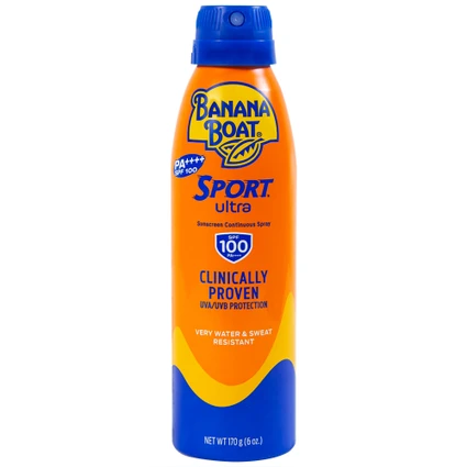 Chống nắng thể thao dạng xịt Banana Boat Sport Ultra SPF100 PA++++ có khả năng kháng nước (170g)