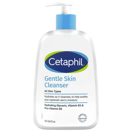 Sữa rửa mặt dịu nhẹ Cetaphil Gentle Skin Cleanser bổ sung độ ẩm dành cho mọi loại da (473ml)
