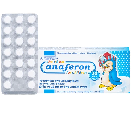 Thuốc Anaferon For Children Materia điều trị và dự phòng nhiễm virus (1 vỉ x 20 viên)