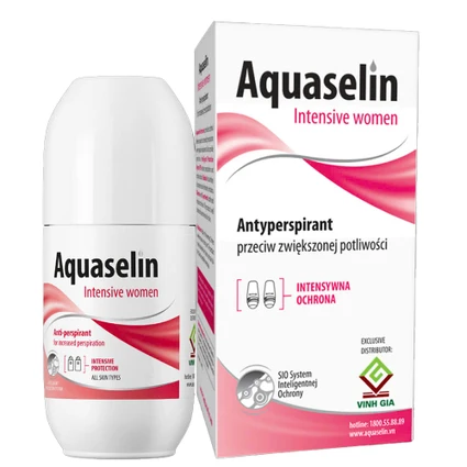 Lăn khử mùi giảm tiết mồ hôi cho nữ Aquaselin Intensive Women 50ml