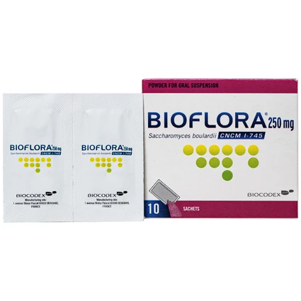Thuốc Bioflora 250mg Biocodex điều trị tiêu chảy (10 gói)