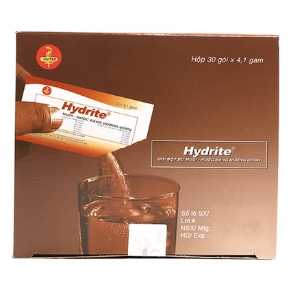 Bột bù muối nước bằng đường uống Hydrite điều trị mất nước do tiêu chảy (30 gói x 4.1g)