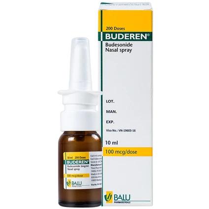 Bình xịt mũi Buderen 200 Dose 10ml điều trị viêm mũi dị ứng theo mùa (200 liều)