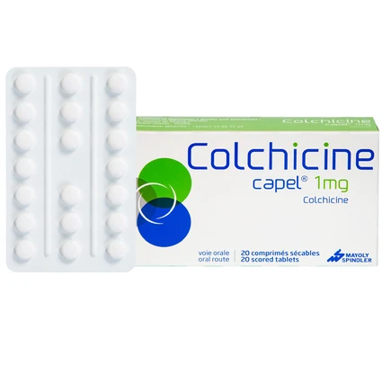Thuốc Colchicine Capel 1mg Mayoly Spindler phòng ngừa và điều trị cơn gút cấp (20 viên)